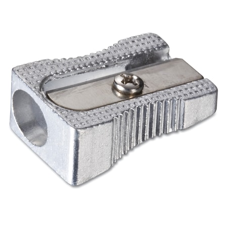Officemate Metal Pencil Sharpener, Metallic Silver 30233
